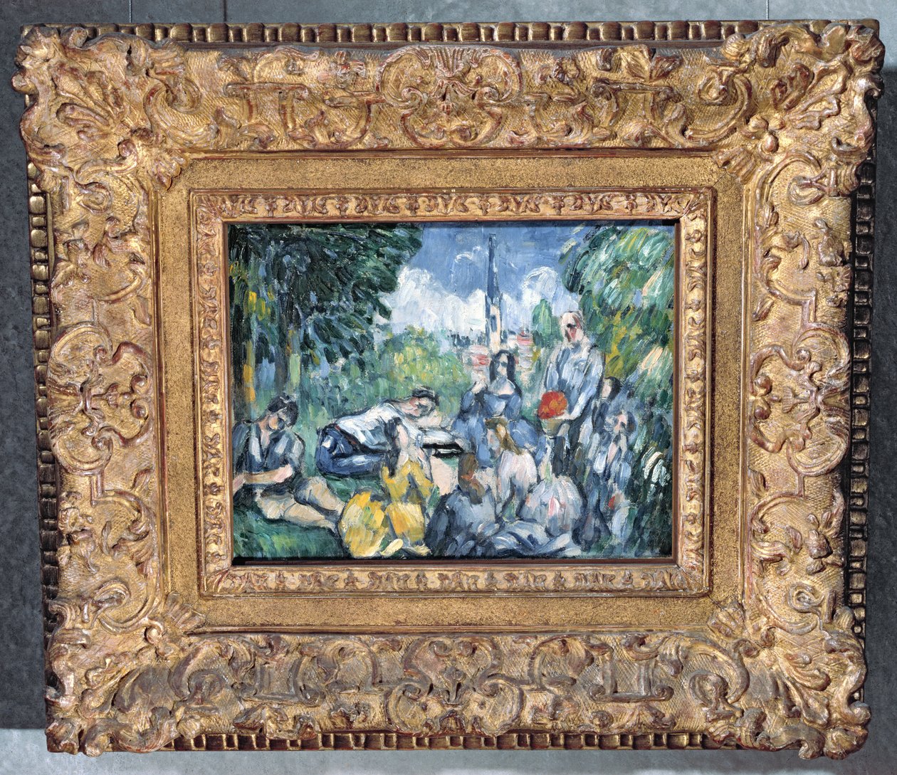 Frokost på græsset, 1876-77 (se også 394903) af Paul Cézanne