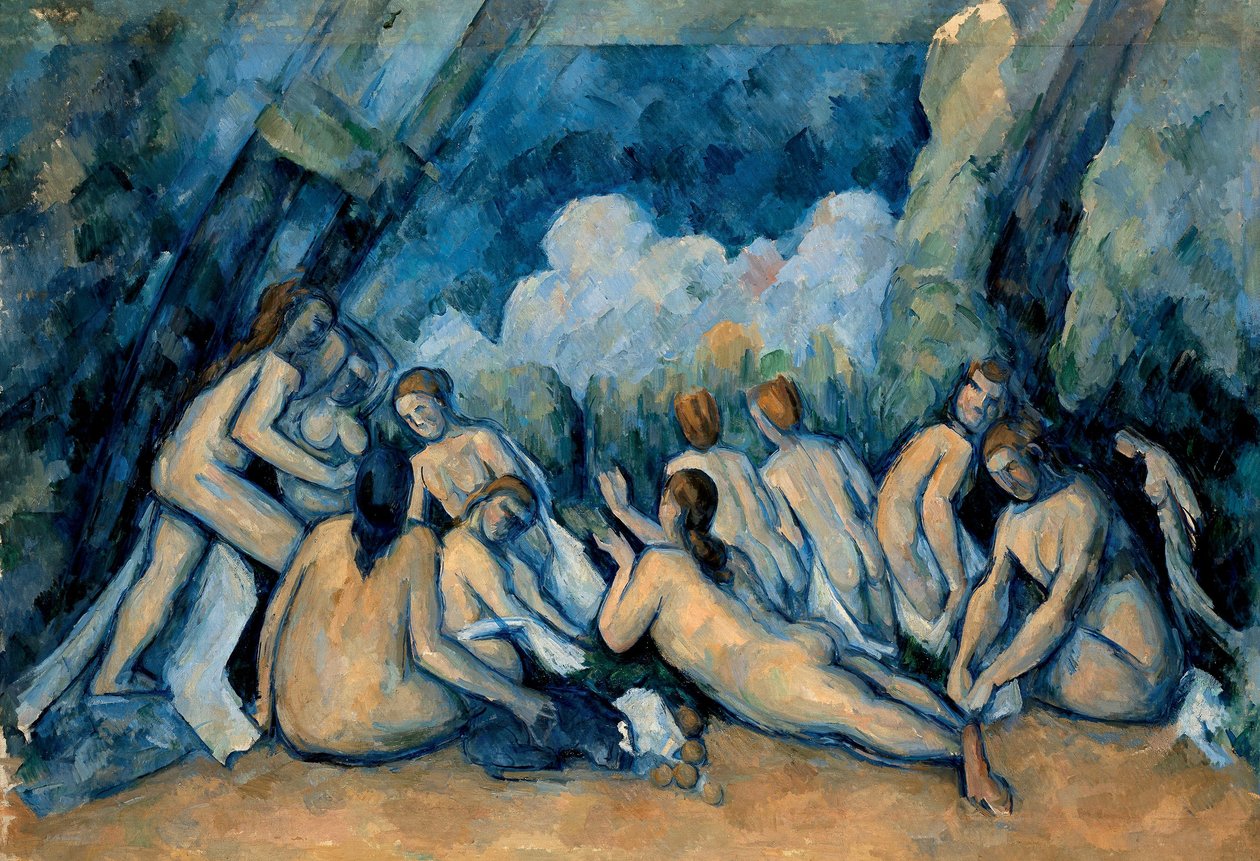 De store badegæster af Paul Cézanne
