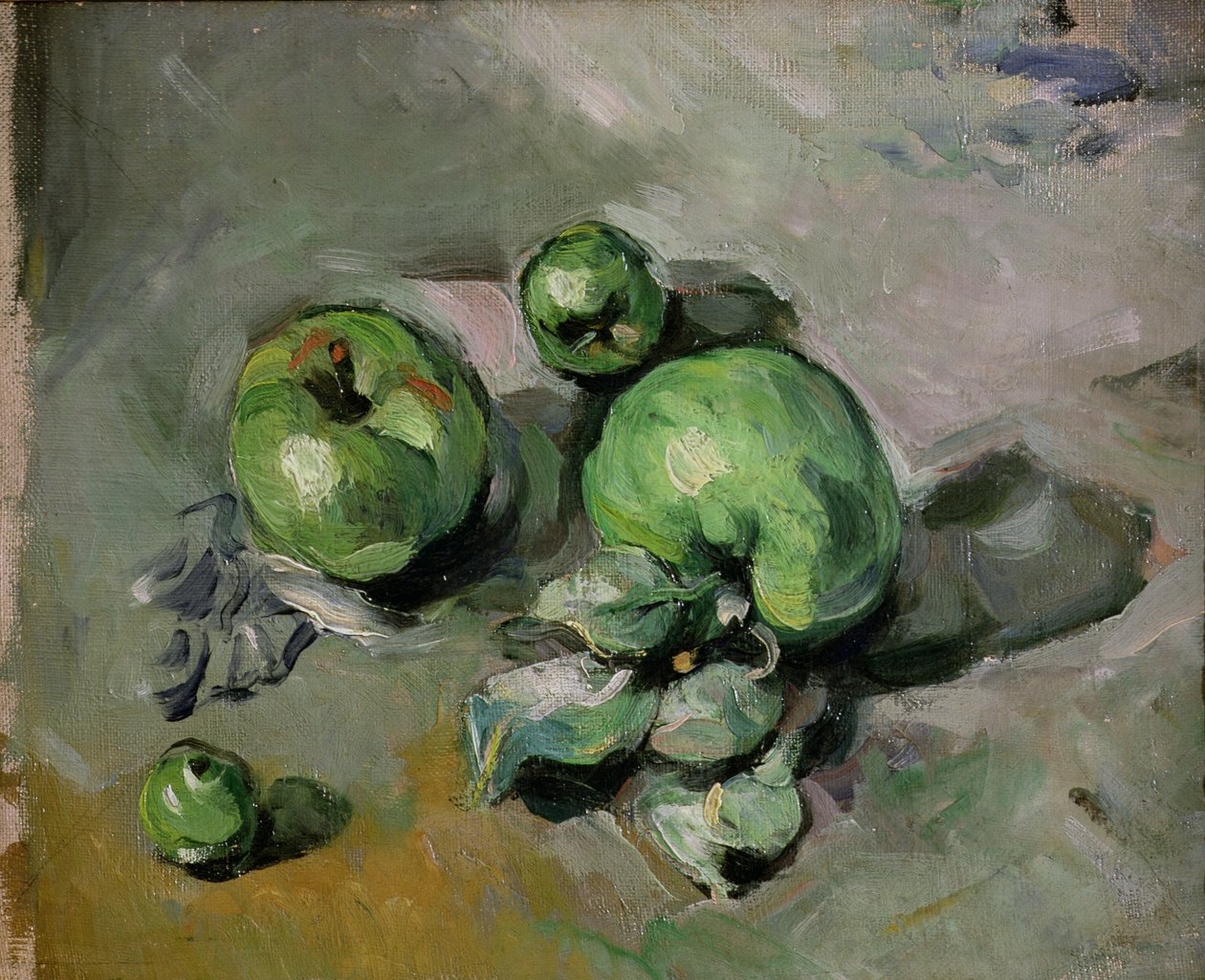 Grønne Æbler, c.1872-73 af Paul Cézanne