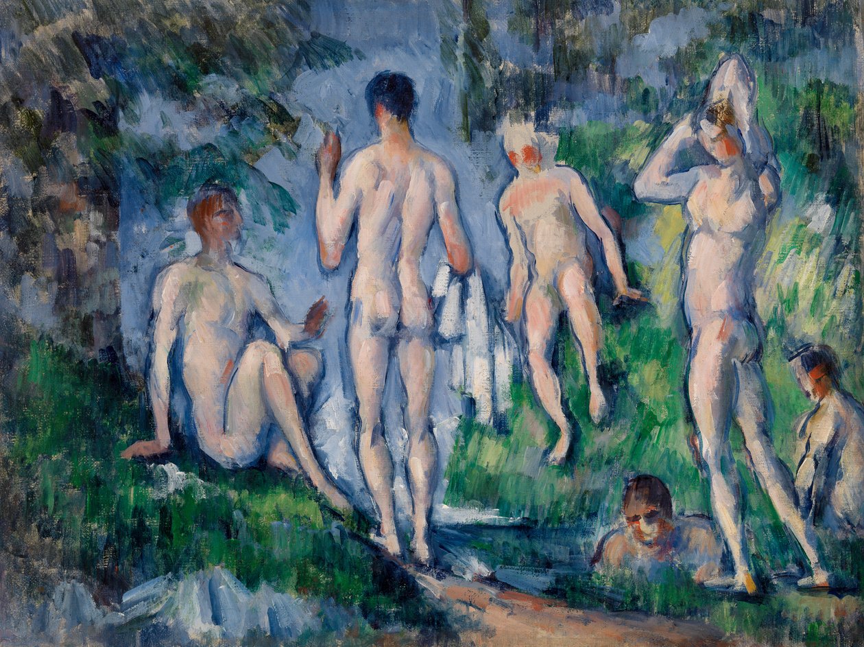 Gruppe af Badegæster, 1892-94 af Paul Cézanne