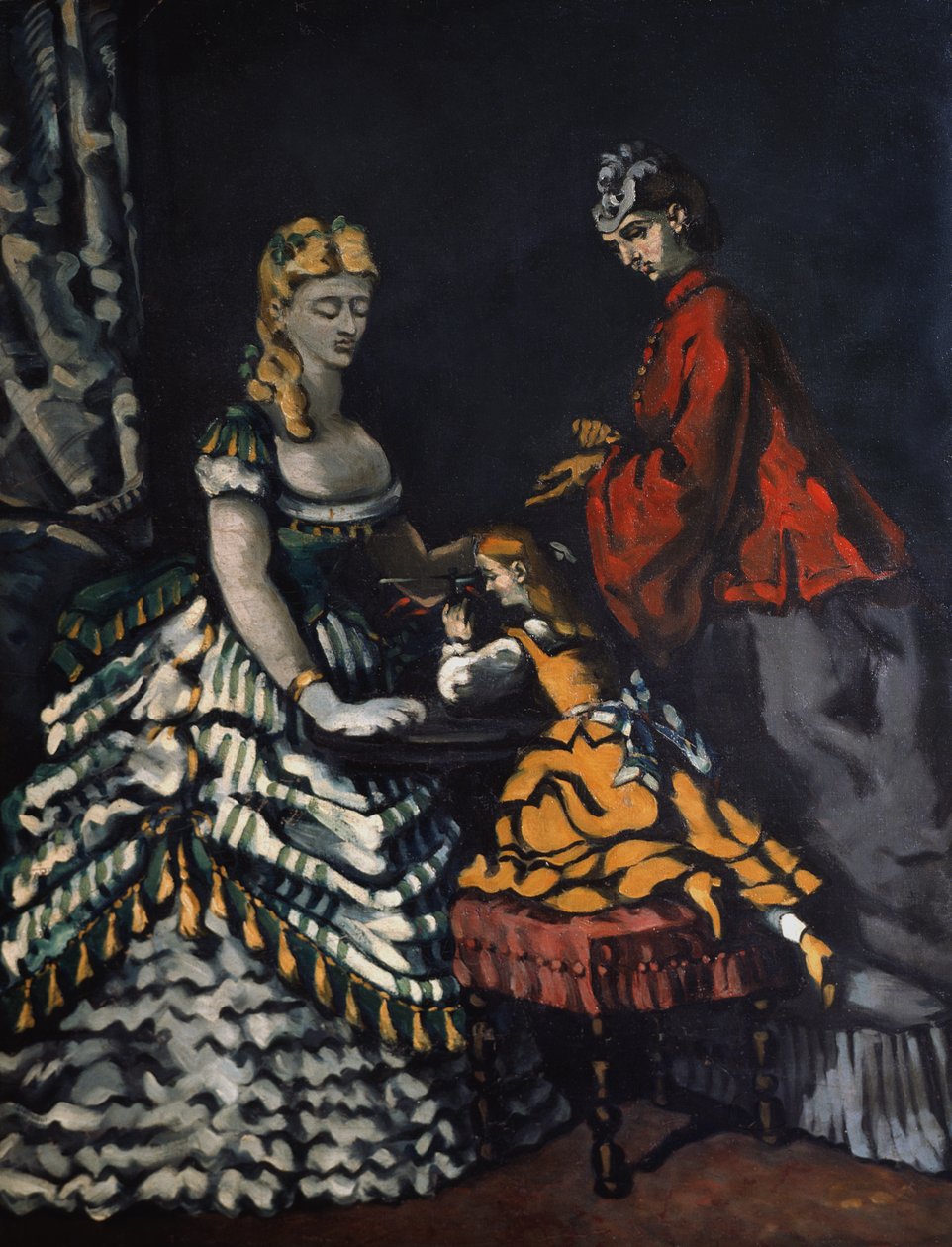 Interiør scene af Paul Cézanne