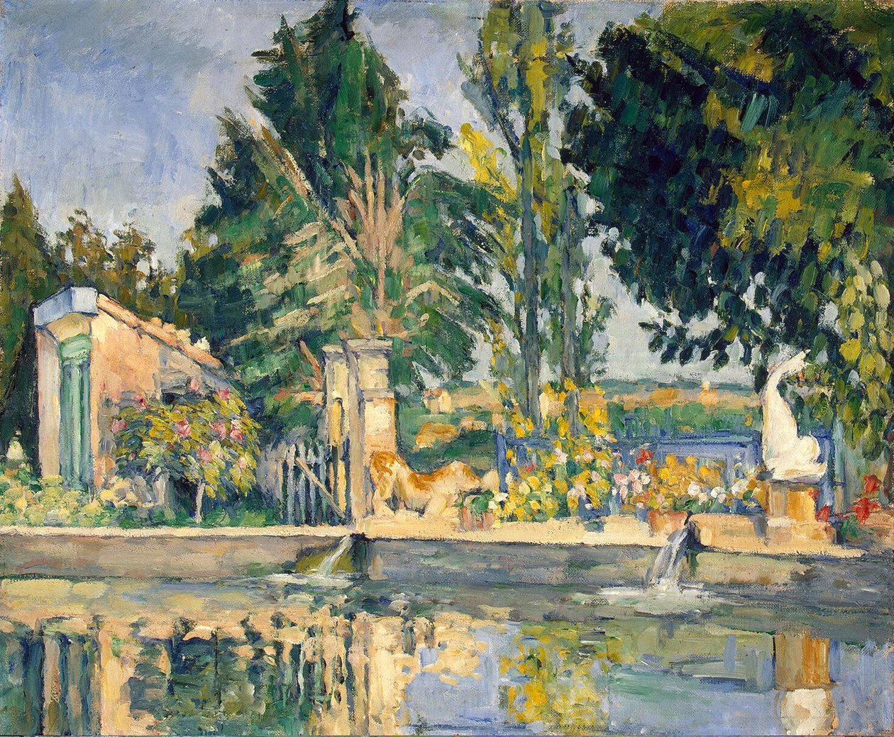 Jas de Bouffan, poolen, ca. 1876 af Paul Cézanne