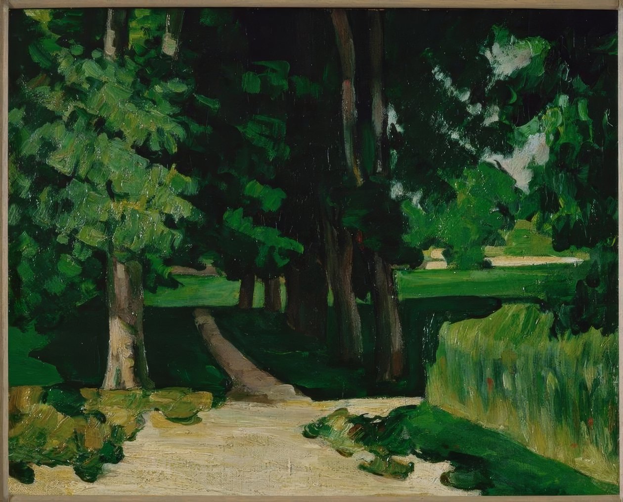 Kastanjegyden ved Jas de Bouffan af Paul Cézanne