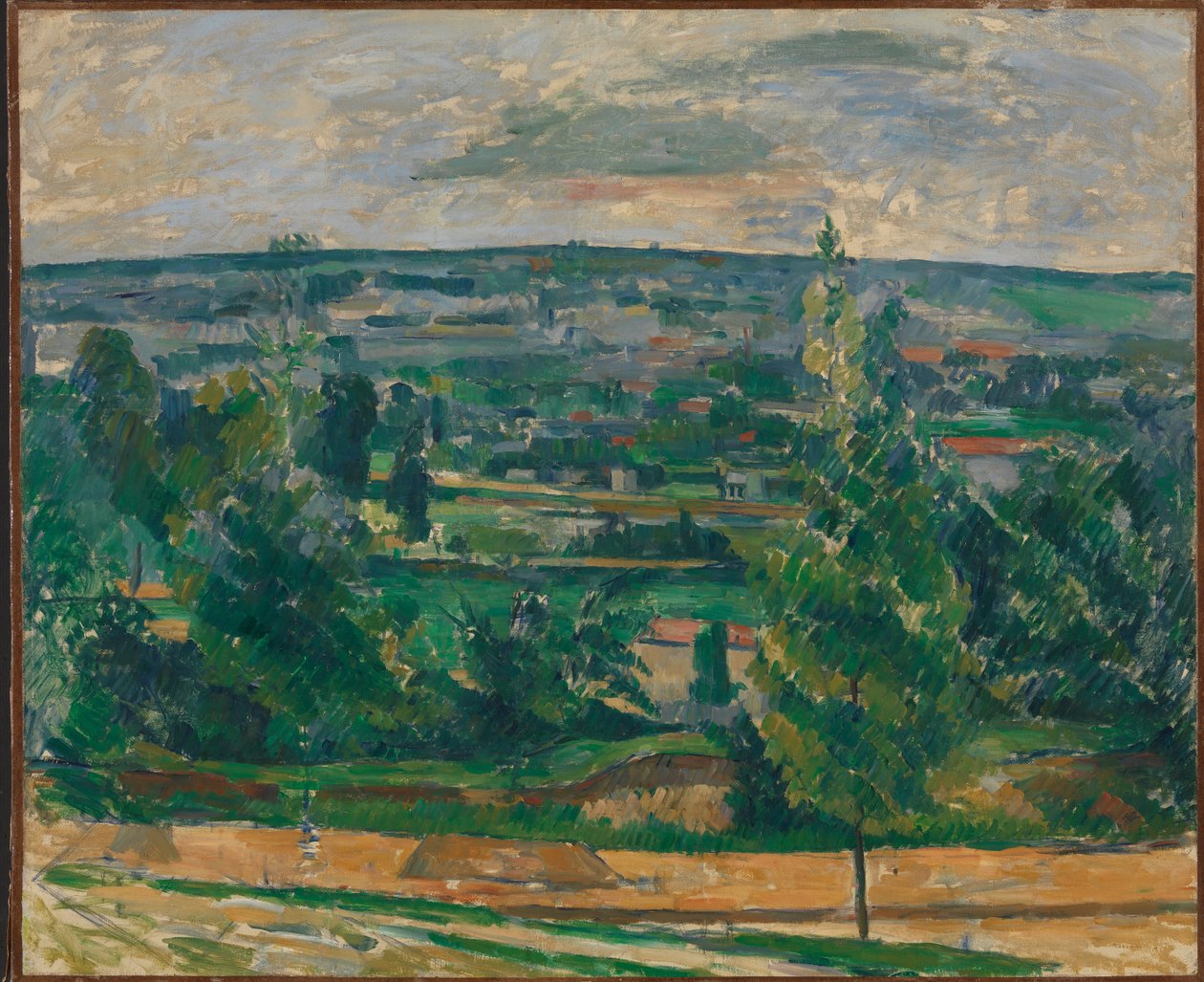 Landskab fra Jas de Bouffan af Paul Cézanne