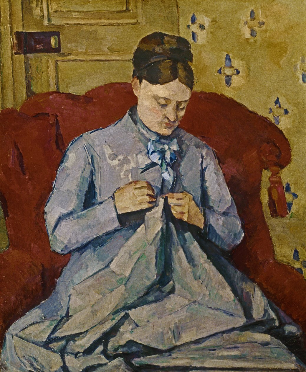 Madame Cezanne syning af Paul Cézanne