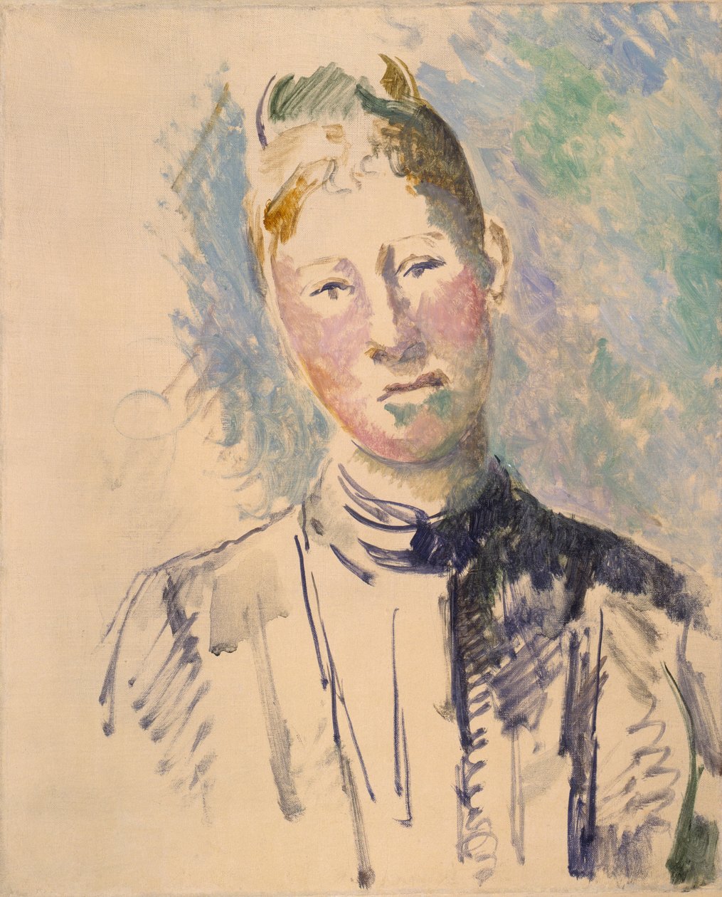 Madame Cézanne af Paul Cézanne