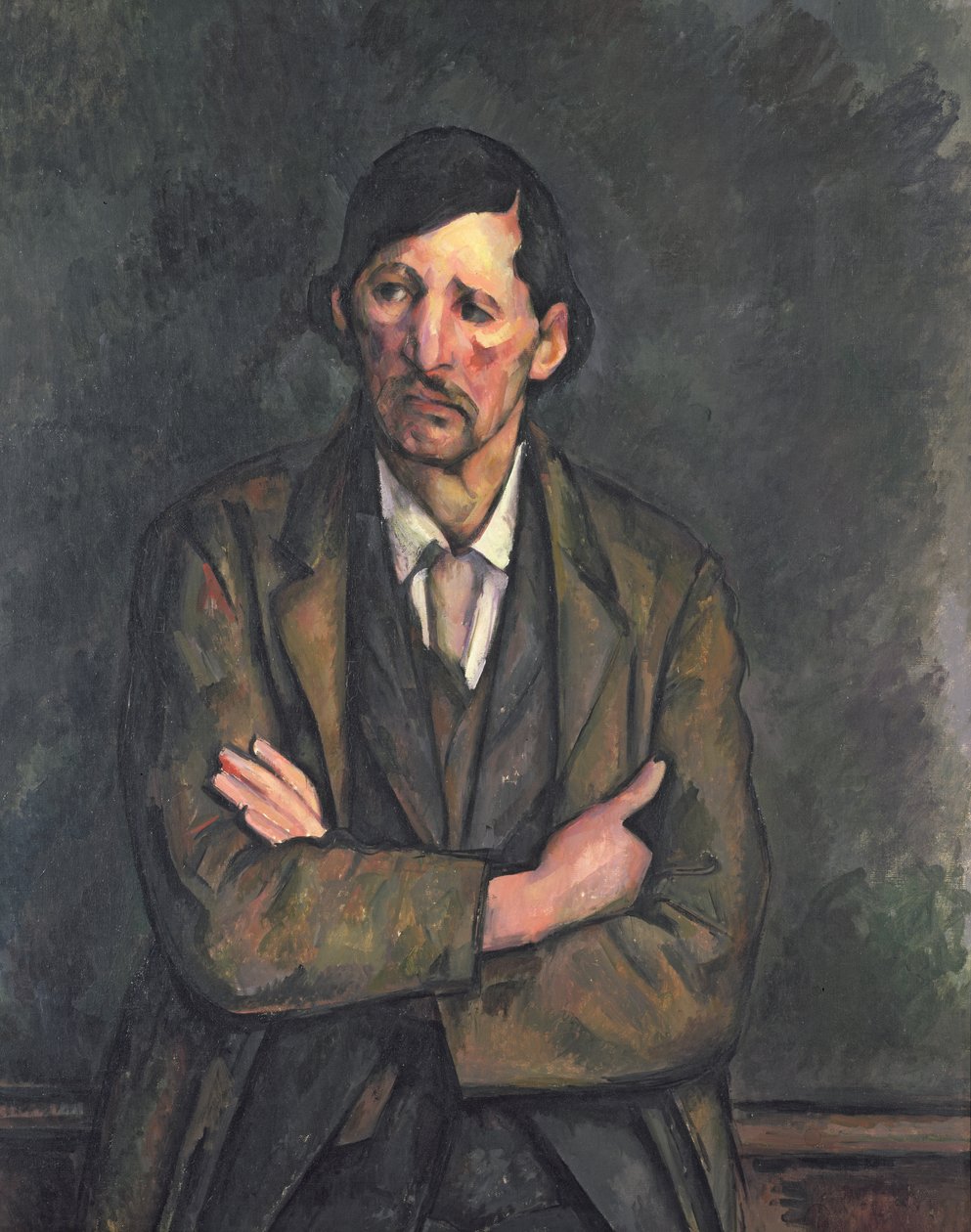 Mand med korslagte arme, ca. 1899 af Paul Cézanne