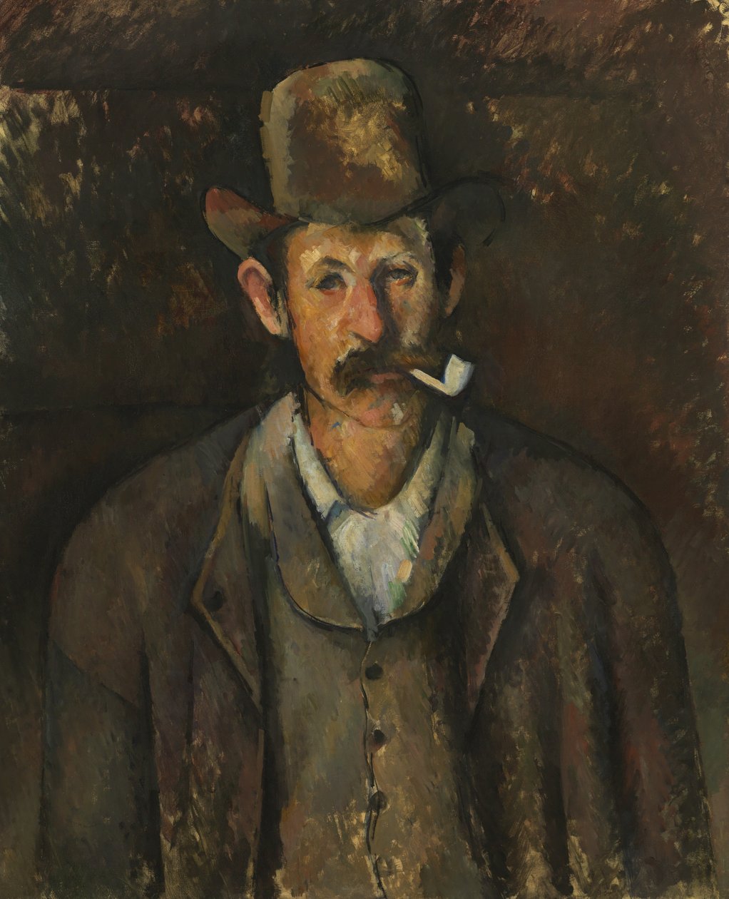 Mand med et rør, ca. 1892-95 af Paul Cézanne