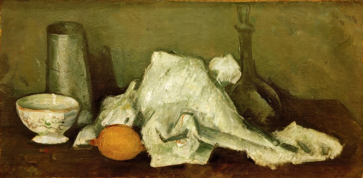 Mælkekande og citron II af Paul Cézanne