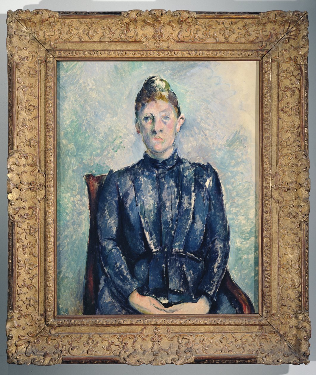 Portræt af Madame Cezanne, ca. 1890 (se også 869809) af Paul Cézanne