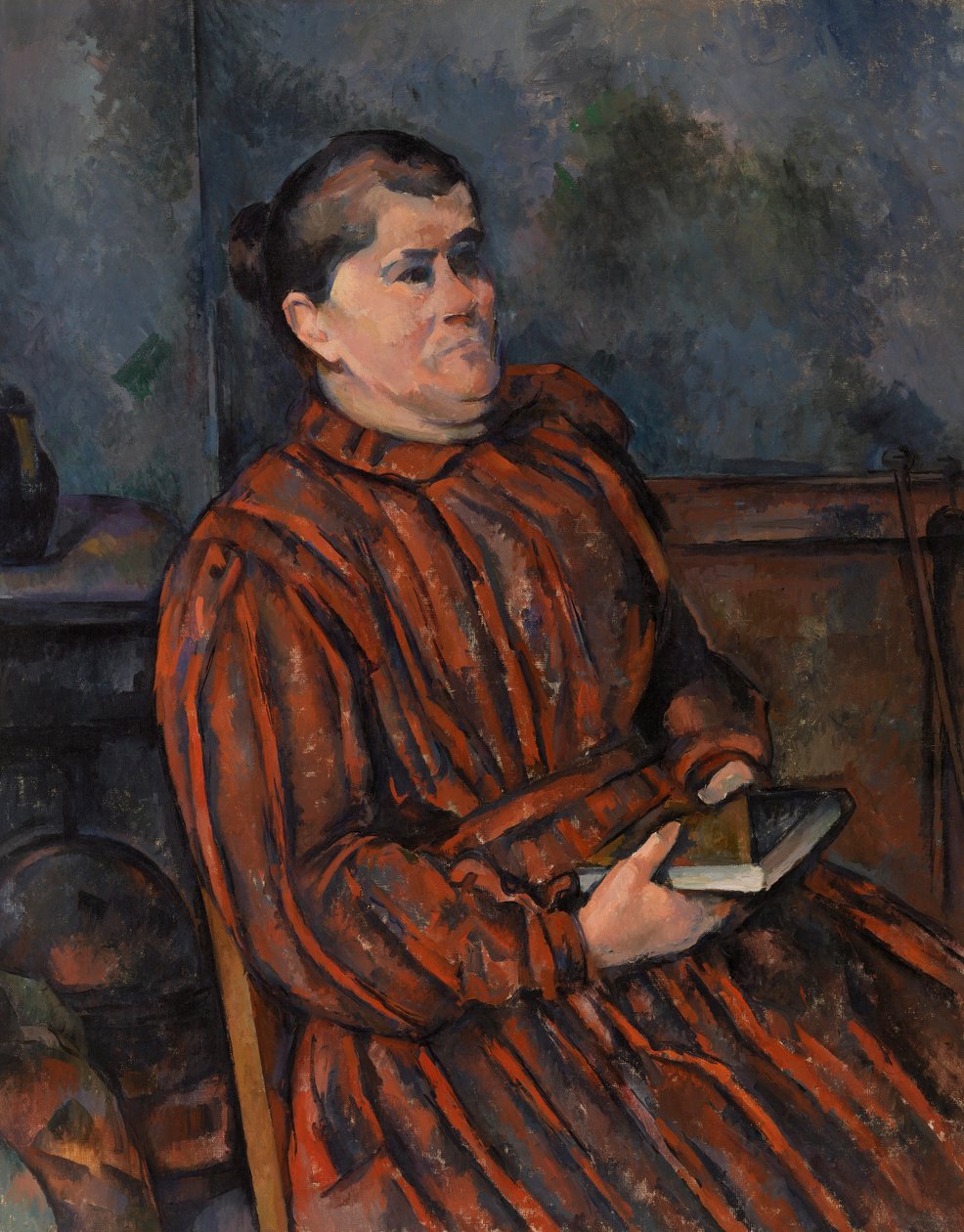 Portræt af en kvinde af Paul Cézanne