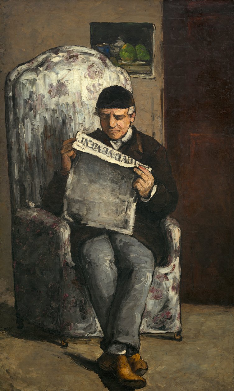 Portræt af Louis-Auguste Cézanne af Paul Cézanne