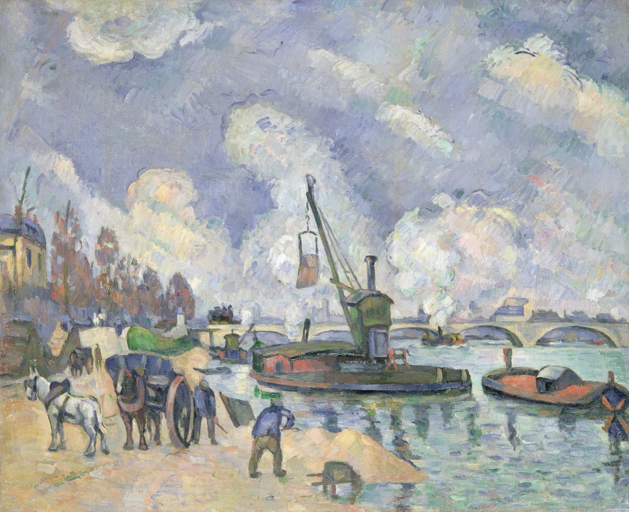 Quai de Bercy, Paris, 1873-75 af Paul Cézanne