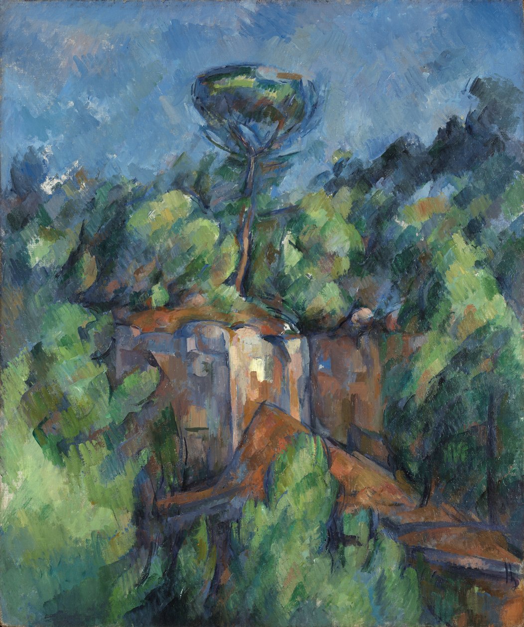 Stenbrud på Bibémus af Paul Cézanne