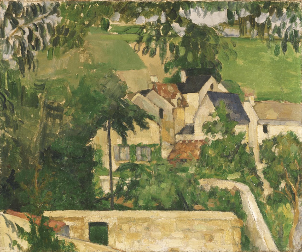 Quarter Four, Auvers-sur-Oise af Paul Cézanne