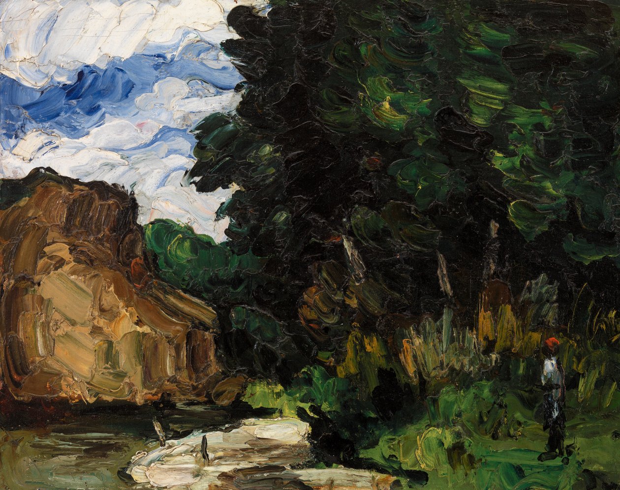 River Bend, ca. 1865 af Paul Cézanne