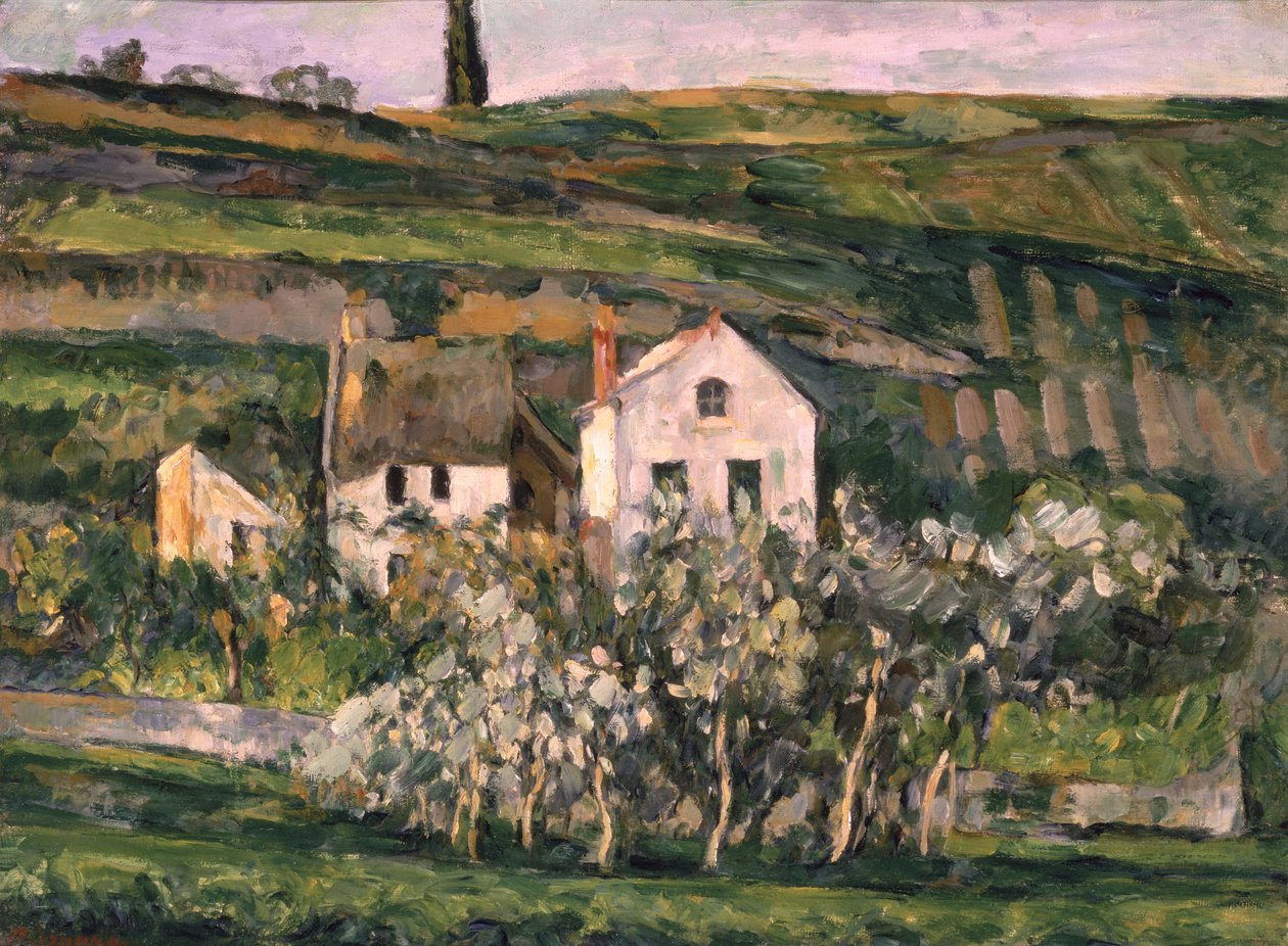 Små huse ved Auvers, ca. 1873-74 af Paul Cézanne