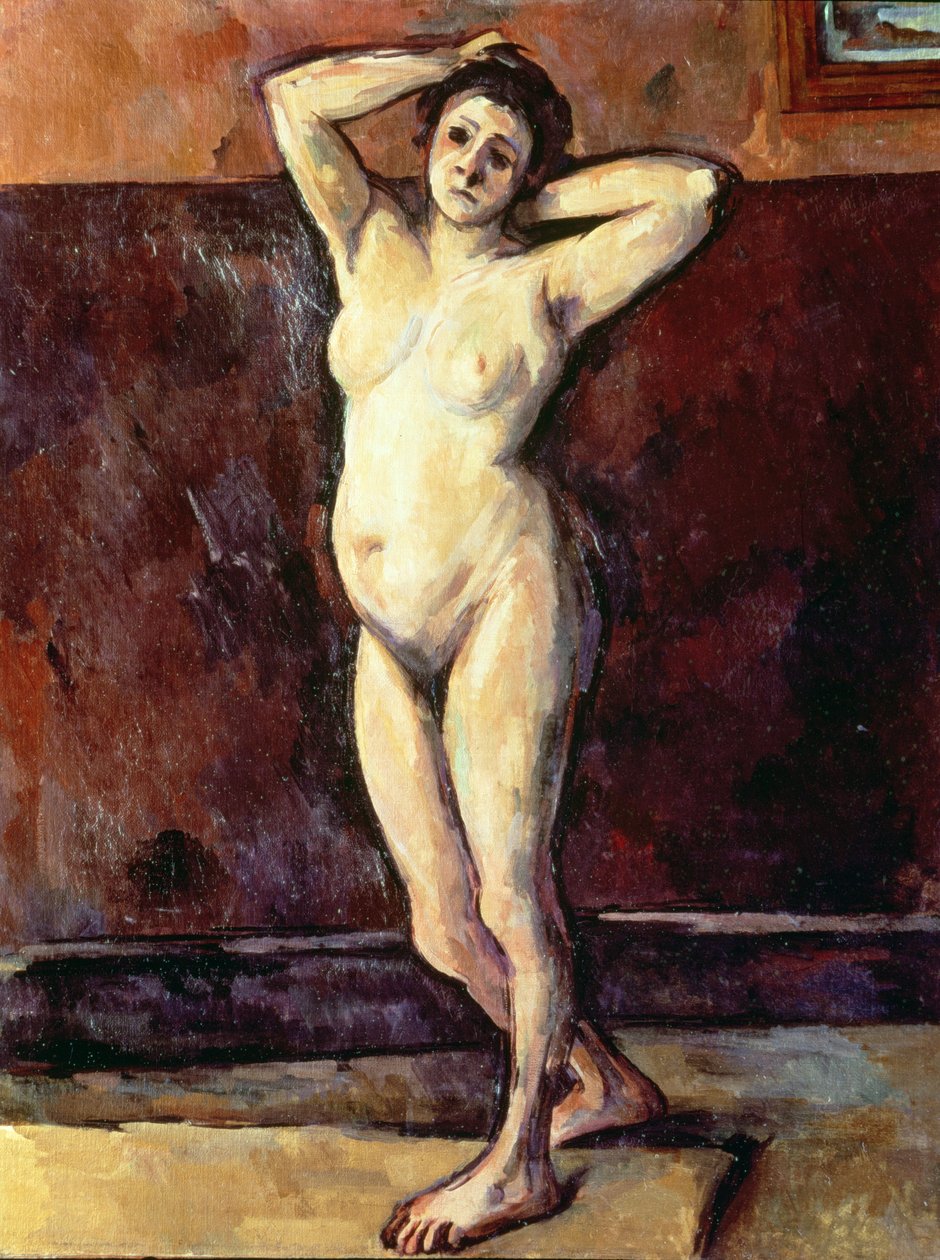 Stående nøgen kvinde af Paul Cézanne