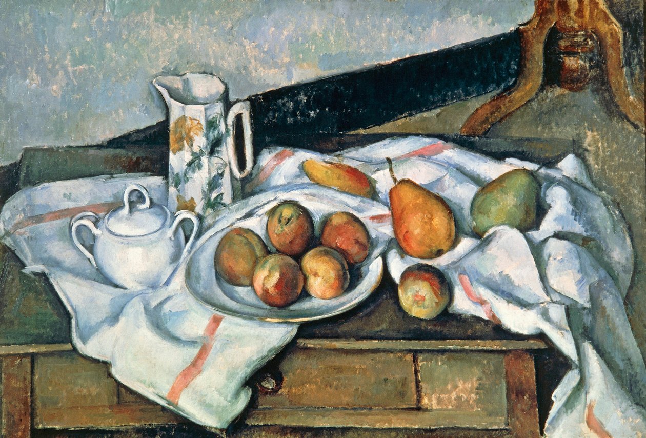 Stilleben med ferskner og pærer, 1888-90 af Paul Cézanne