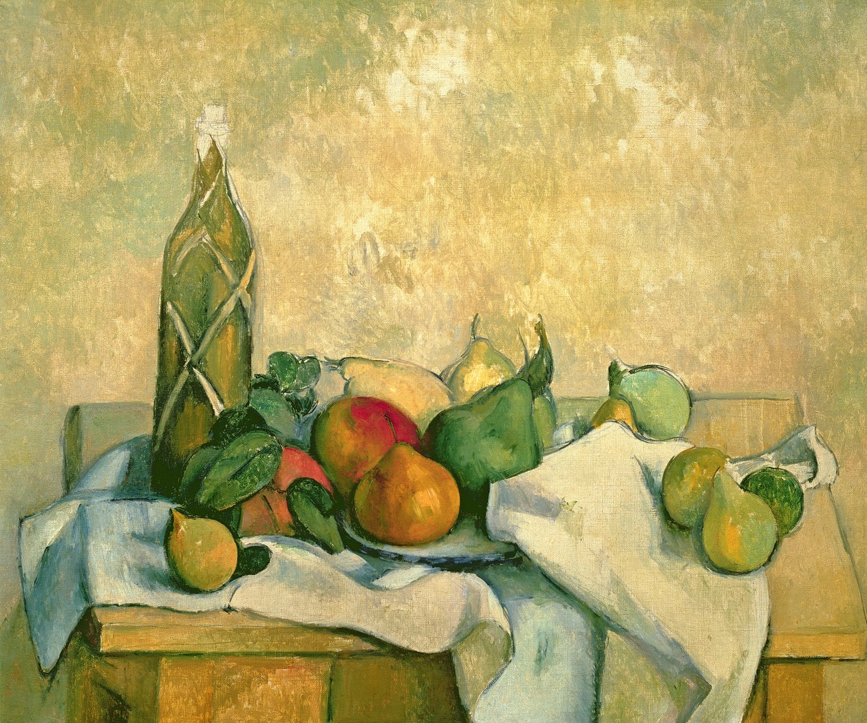 Stilleben med en flaske likør, 1888-90 af Paul Cézanne