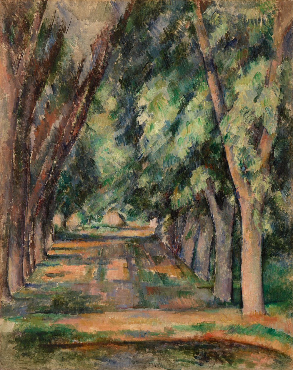 Kastanjetræernes Allee ved Jas de Bouffan, ca. 1888 af Paul Cézanne