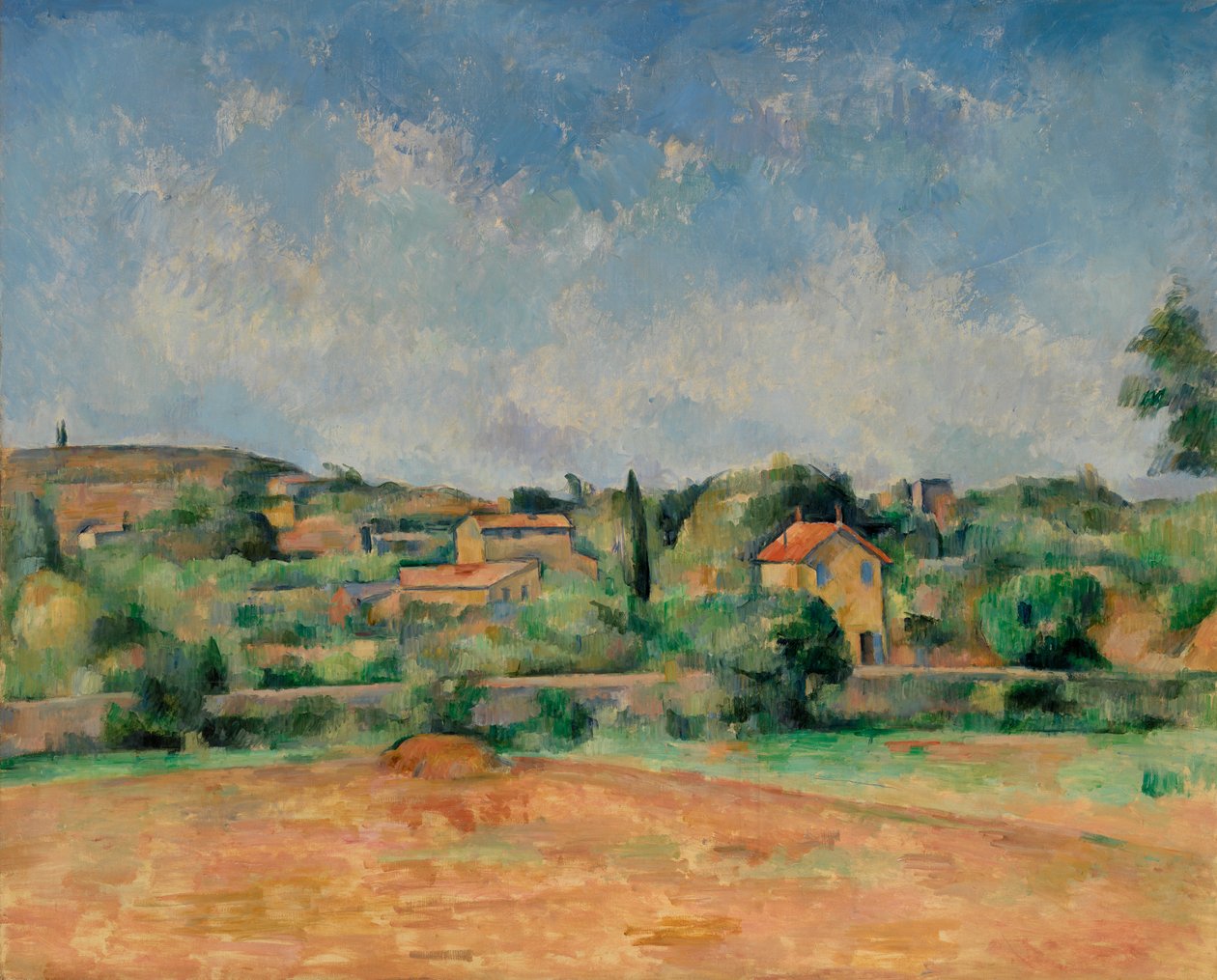 Bellevue-sletten, eller den røde jord, 1890-92 af Paul Cézanne