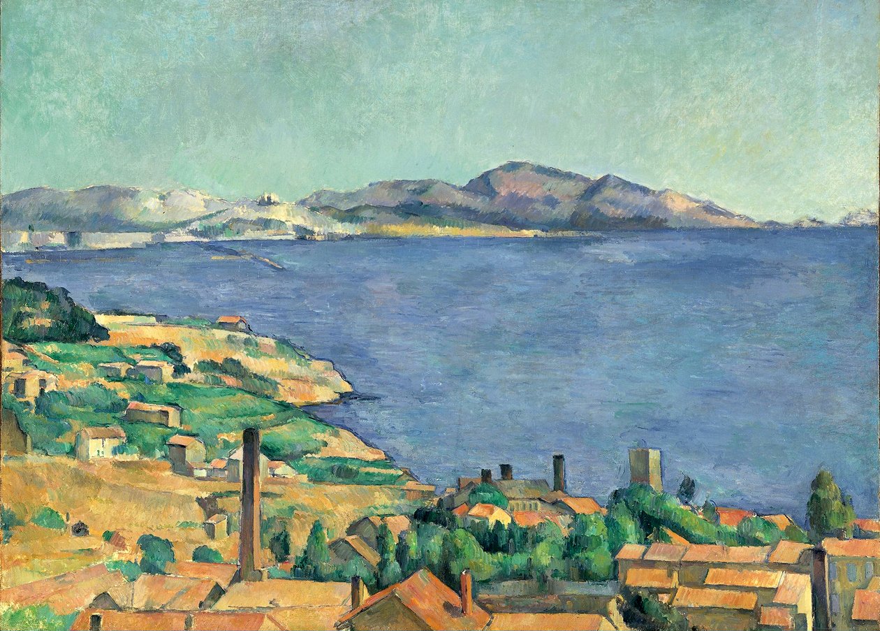 Marseillebugten set fra LEstaque af Paul Cézanne