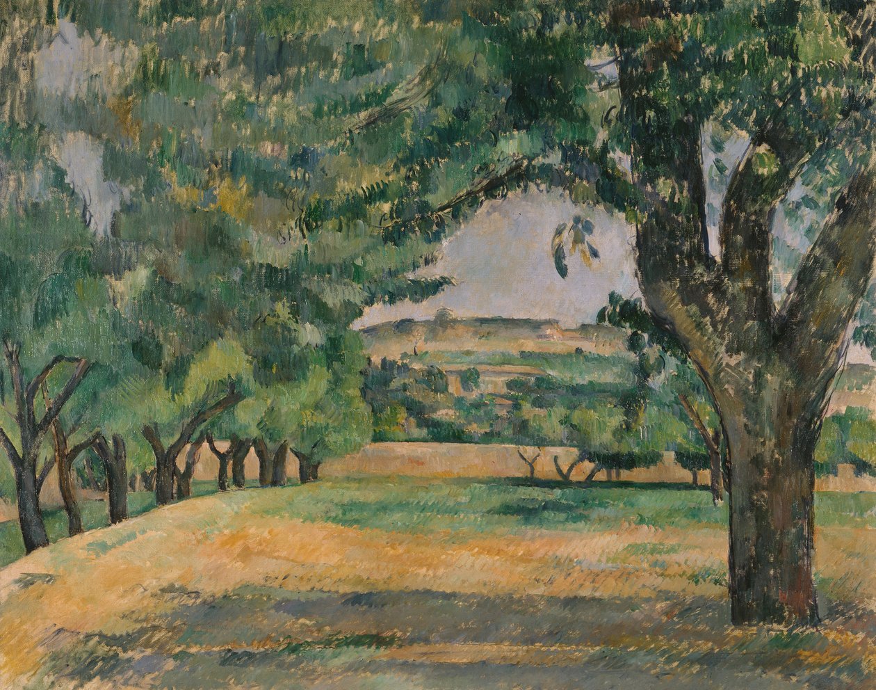 Nabolaget til Jas de Bouffan af Paul Cézanne