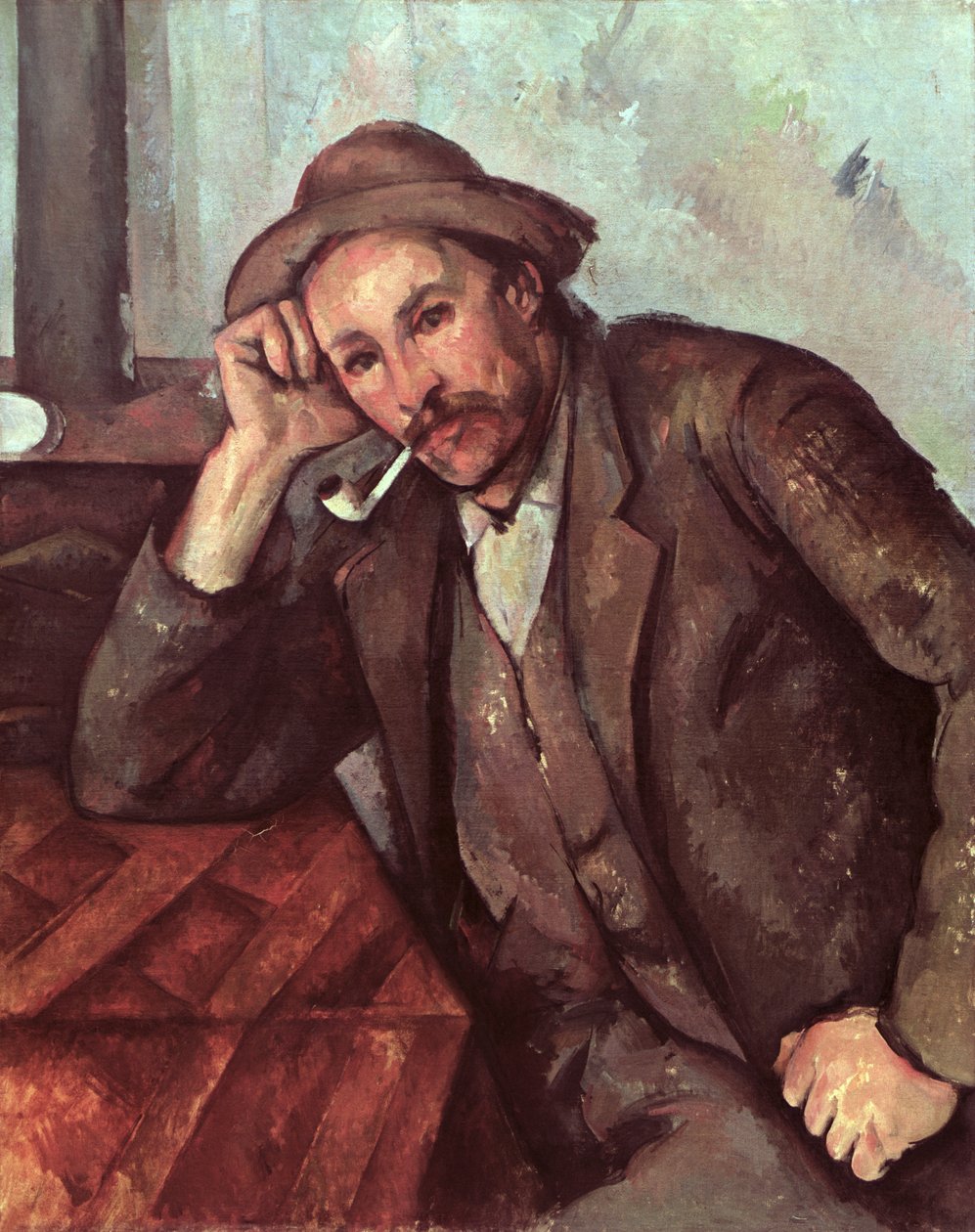 Rygeren, 1891-92 af Paul Cézanne