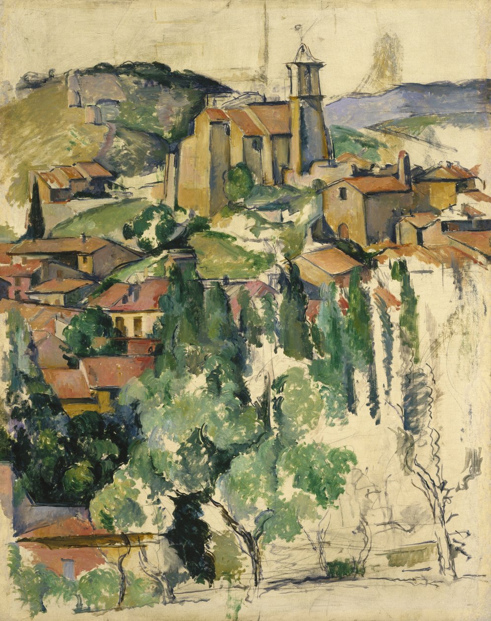 Landsbyen Gardanne af Paul Cézanne