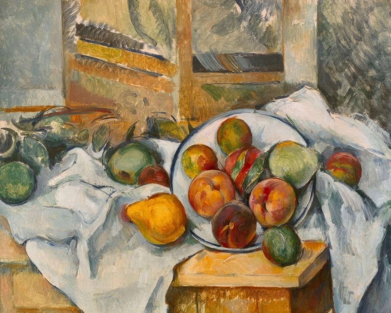 Et hjørne af bordet af Paul Cézanne