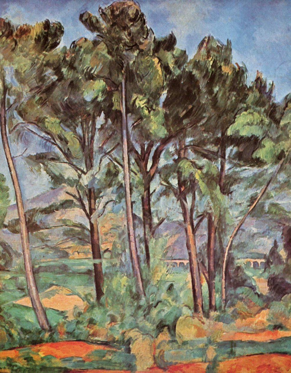 viadukt af Paul Cézanne