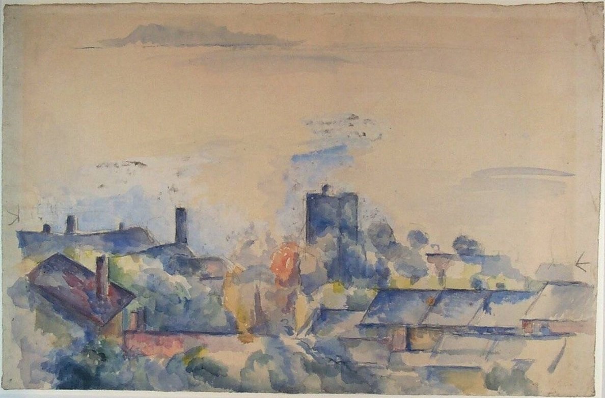 Udsigt over LEstaque og Marseille -bugten af Paul Cézanne