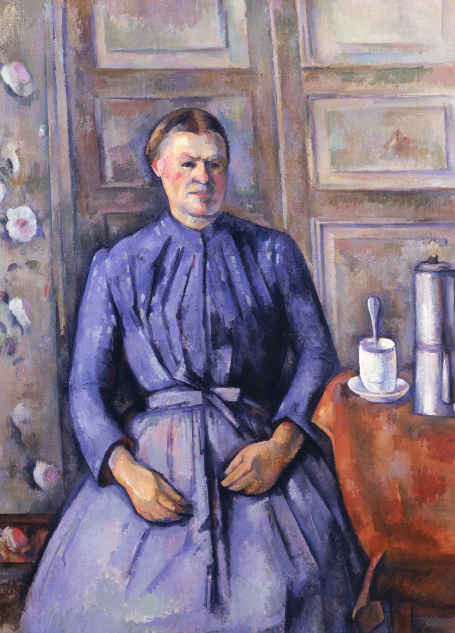 Kvinde med en kaffekande, ca. 1890-95 af Paul Cézanne