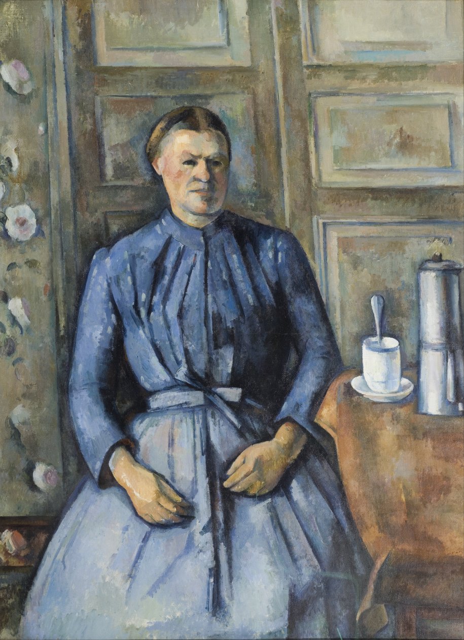 Kvinde med en kaffekande af Paul Cézanne