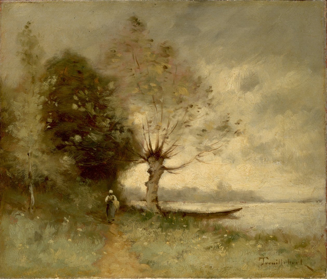 Bank of Loire nær Chouze af Paul Desire Trouillebert