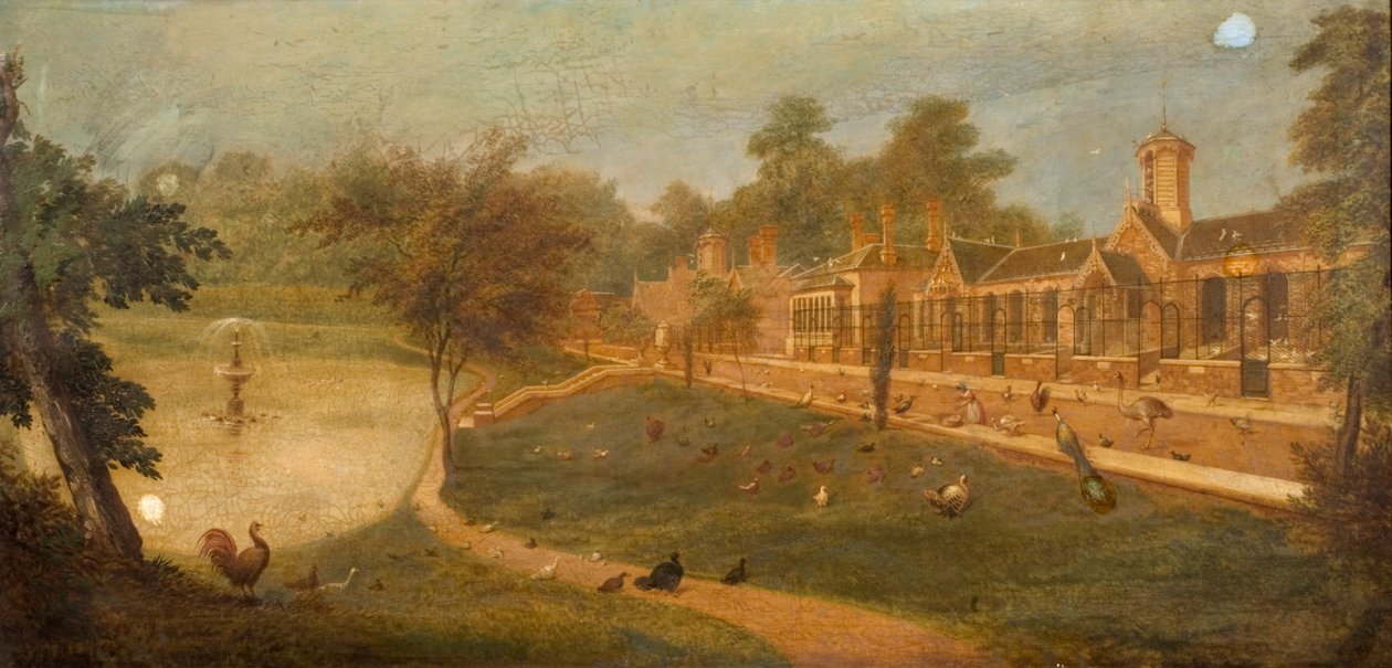 Dronning Victorias voliere, ca. 1852 af Paul Fischer
