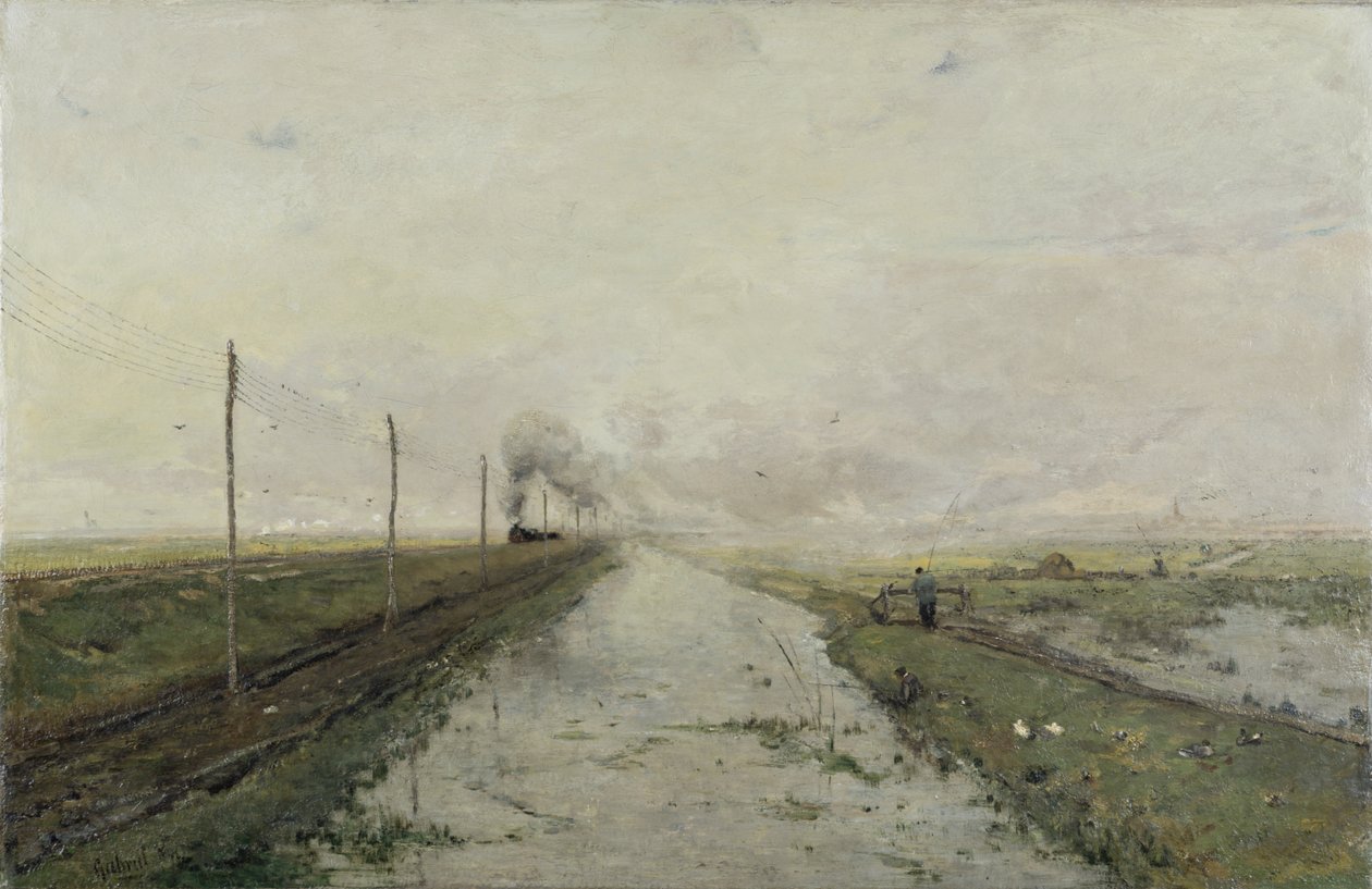 Landskab med et tog af Paul Joseph Constantin Gabriel