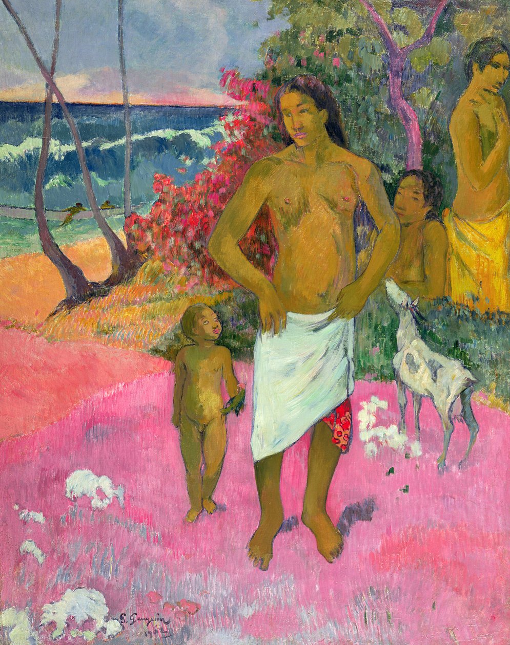 En gåtur ved havet, 1902 af Paul Gauguin