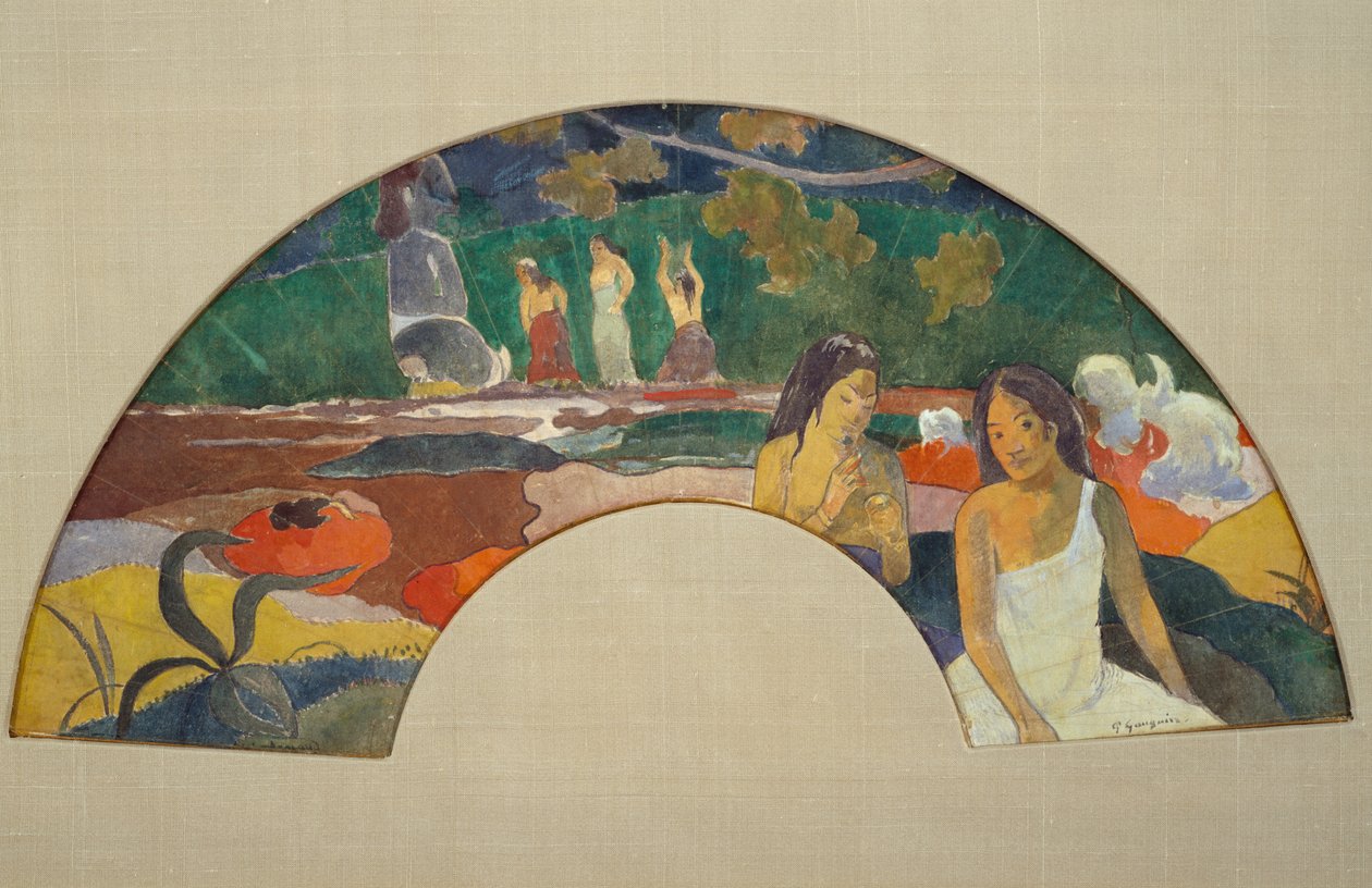 Joyousness Area II, 1894 (gouache og toilet på linned) af Paul Gauguin