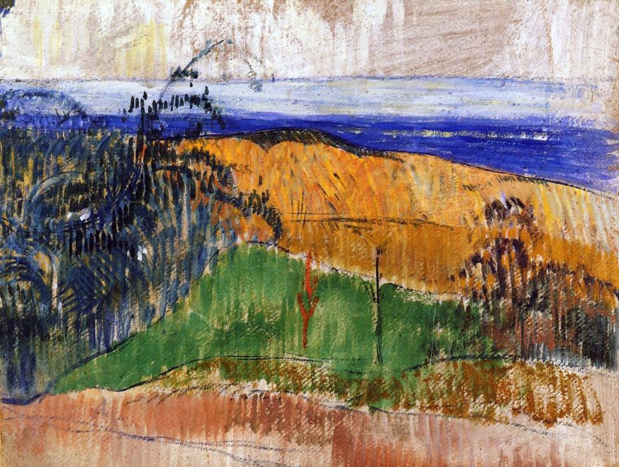 Strand ved Bellangenay, 1889 af Paul Gauguin