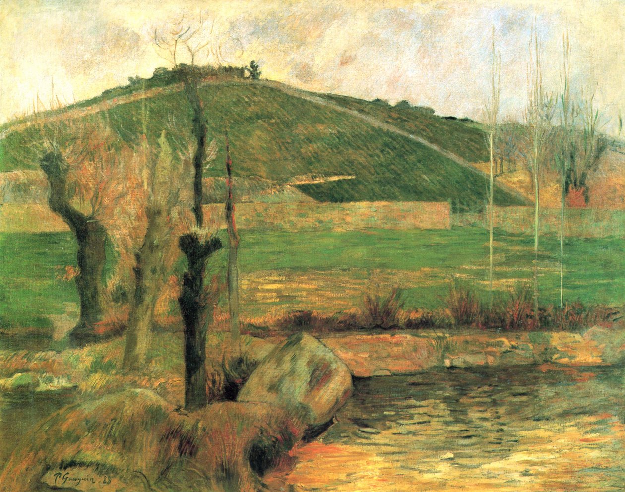 Udsigt over Sainte-Marguerite i området Pont-Aven af Paul Gauguin