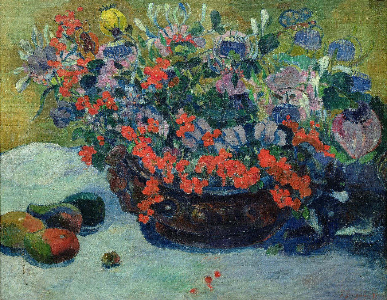 Buket blomster, 1897 af Paul Gauguin