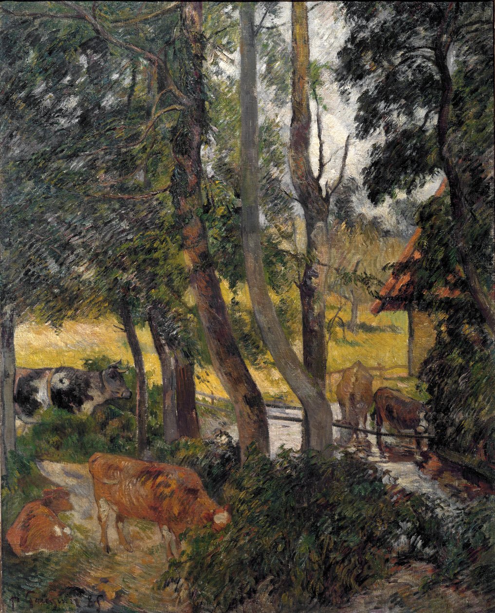 Bretonsk landskab, 1885 af Paul Gauguin