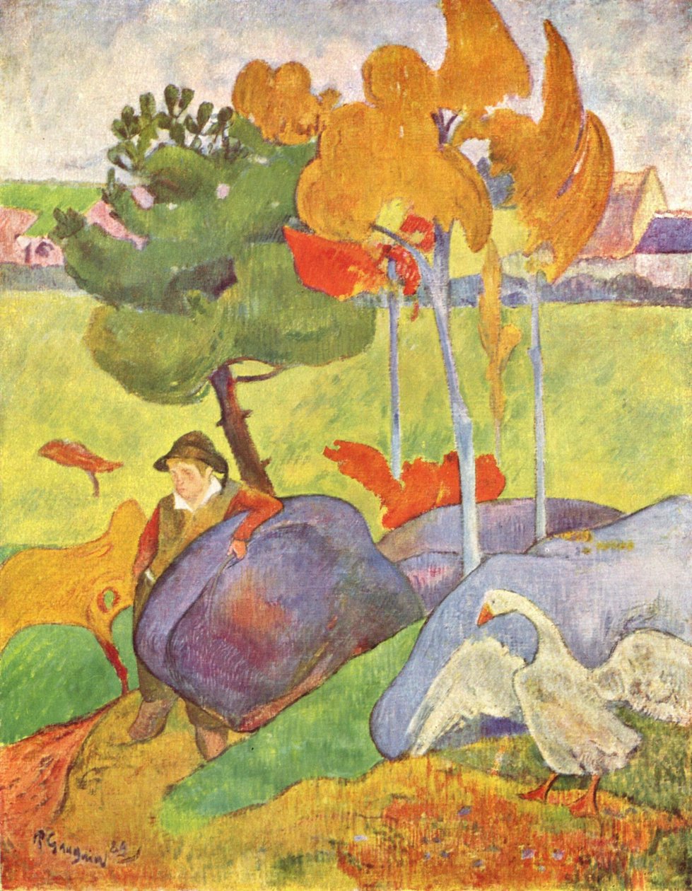 Bretonsk gåsebesætning af Paul Gauguin