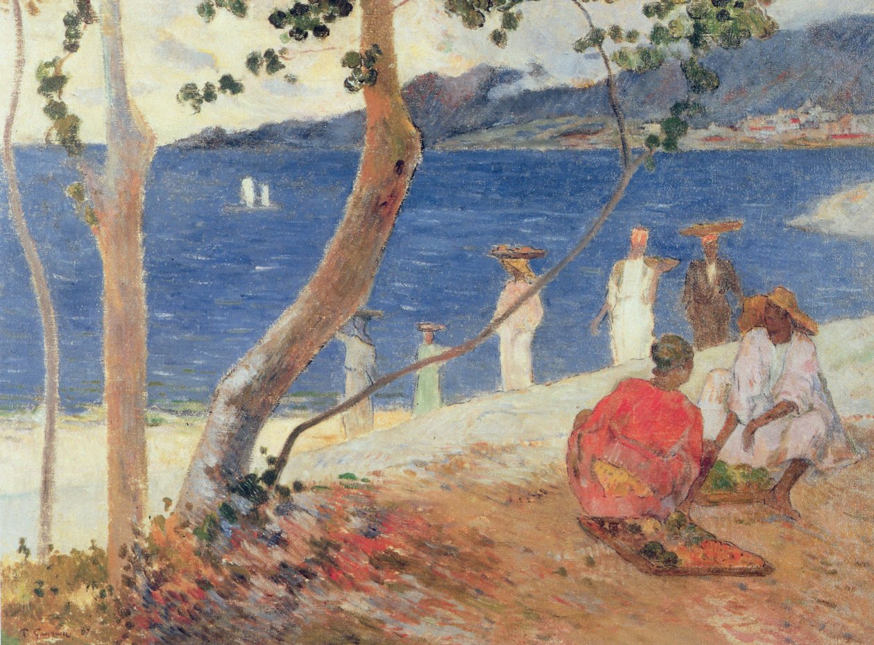 Ved havet, 1887 af Paul Gauguin