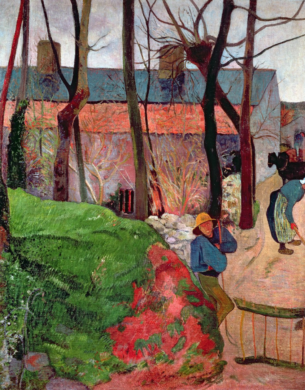 Sommerhus ved Le Pouldu, 1890 af Paul Gauguin