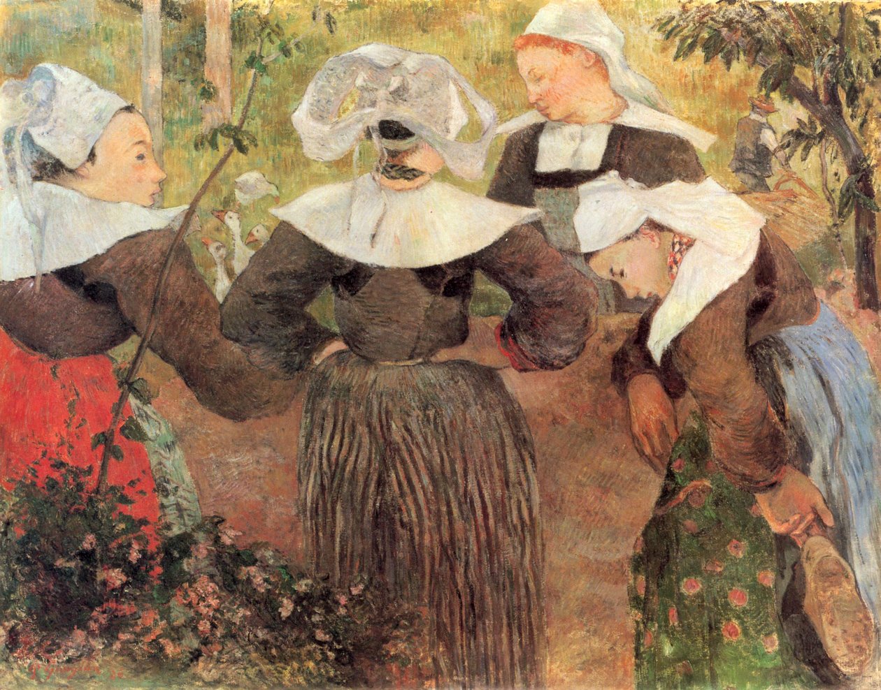 De fire bretonske kvinders dans af Paul Gauguin
