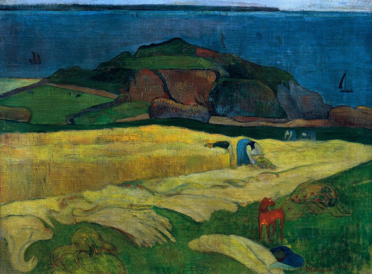 Høsten ved havet: Le Pouldu af Paul Gauguin