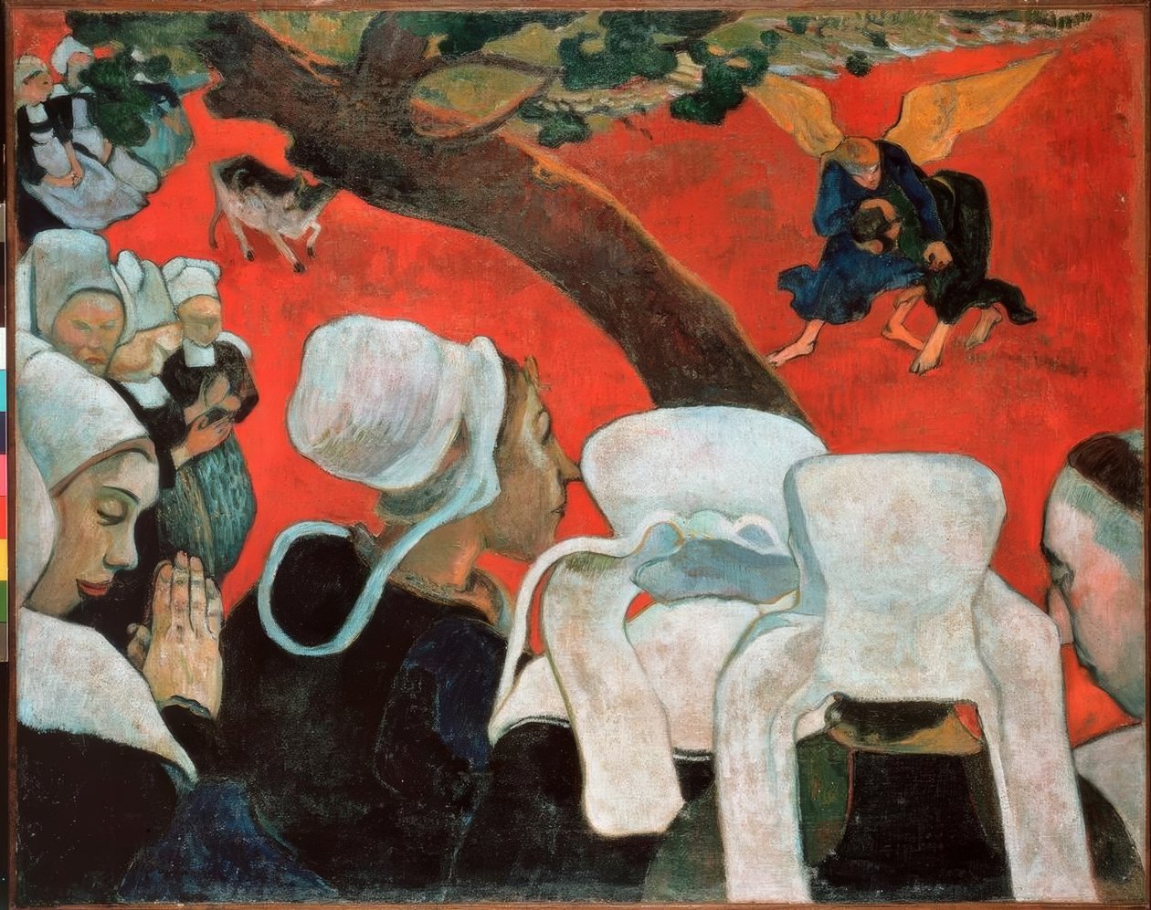 Synet efter prædikenen eller Jakobs kamp med E af Paul Gauguin
